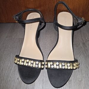 Metaphor Black and Gold Women's Heels